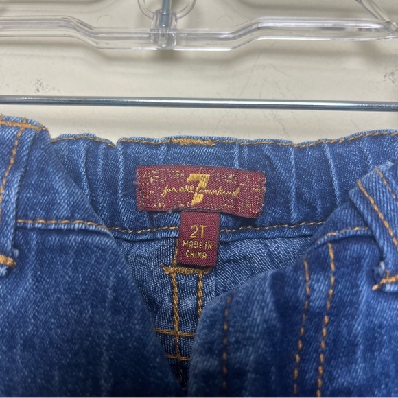 7 Seven for All Mankind Denim Jeans Baby toddler Size 2T Boy Girls - Picture 3 of 6